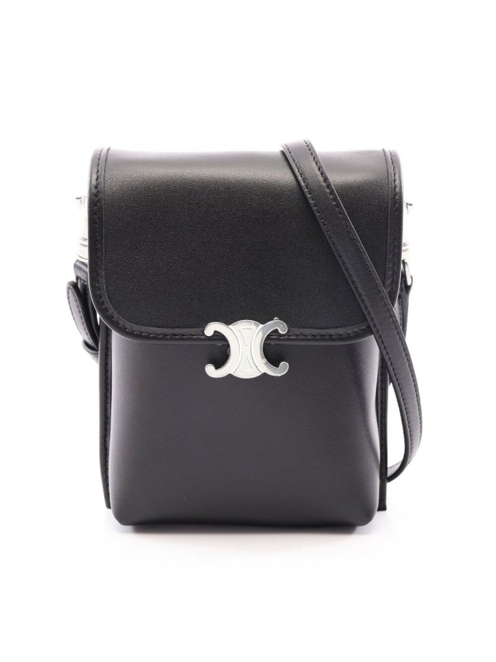Celine Shoulder Bag Vertical Pouch Soft Triomphe 105 Leather